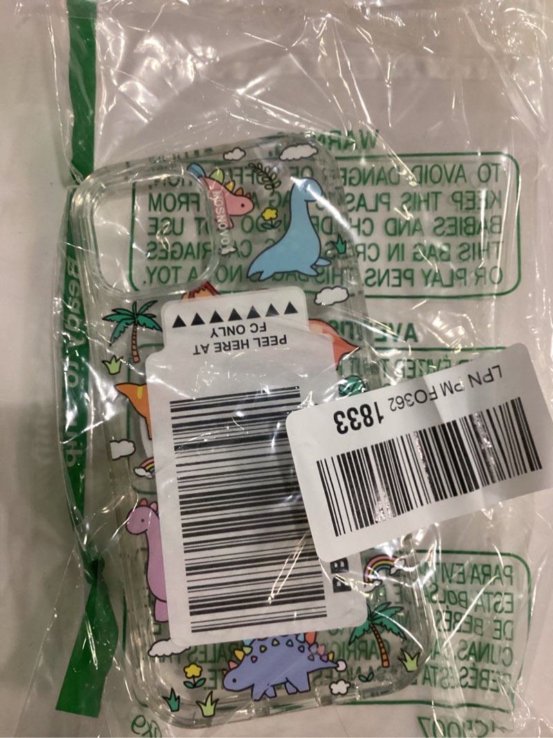 Condition photo showing Good Condition for MOSNOVO for iPhone| Military Grade 6.6ft Drop Tested | Clear with Dinosaur Land Design iPhone Clear - Dinosaur Land