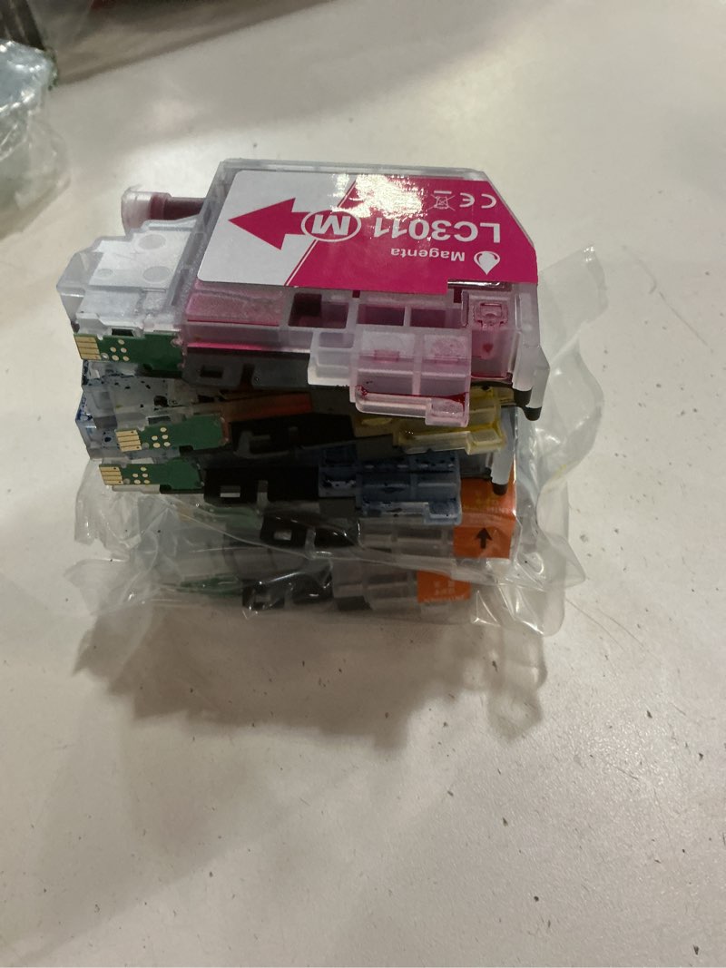 Condition photo showing As Is for lc3011 xl bk/c/m/y ink cartridge set, high yield 5-pack(2 black, 1 cyan, 1 magenta, 1 yellow) - replacement for brother mfc-j491dw mfc-j497dw mfc-j690dw mfc-j895dw printer