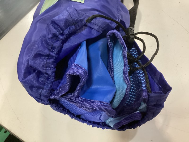 Condition photo showing As Is for folding club outdoor portable camping chair blue - all in motion™