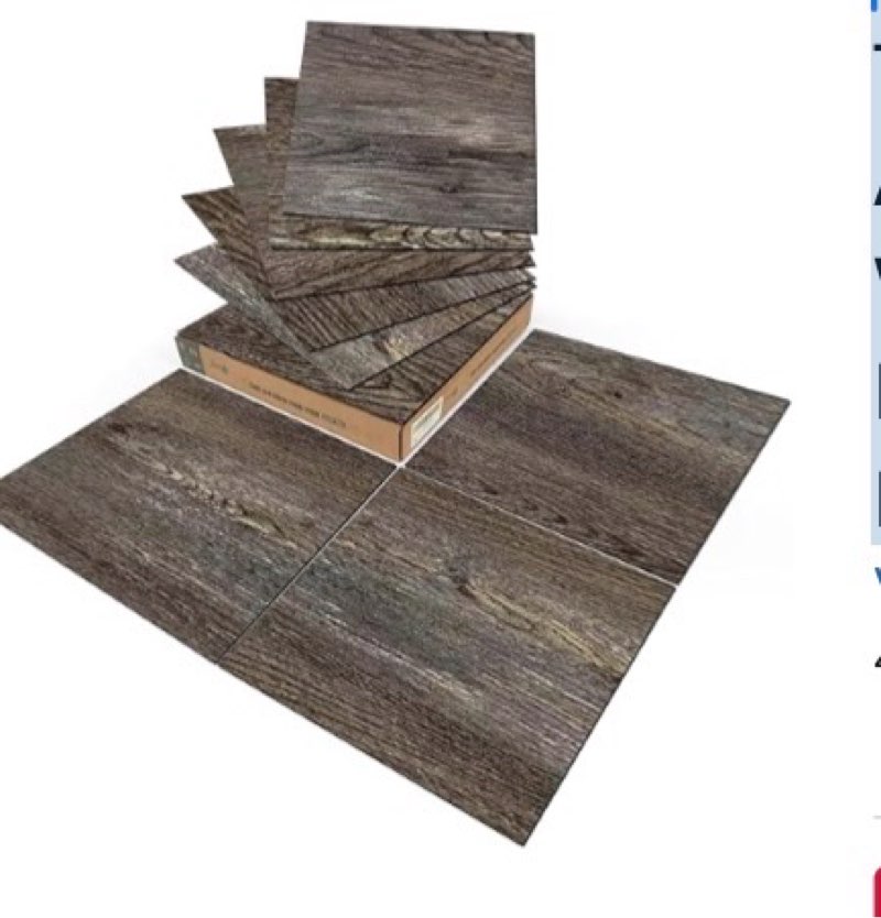 art3d peel and stick vinyl floor tiles 30-pack 12 x 12 inch, self adhesive waterproof flooring wood planks for kitchen, dining room, bedrooms, cover 30 sq. ft, dark brown oak