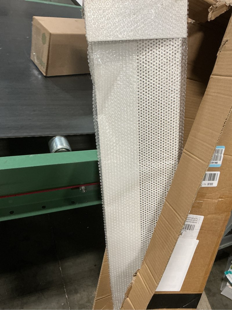 Condition photo showing As Is for 4ft baseboard heater cover, galvanized steel decorative baseboard heater covers with end caps, easy slip-on baseboard covers for heaters, fits hydronic & electric systems 4ft-fixed