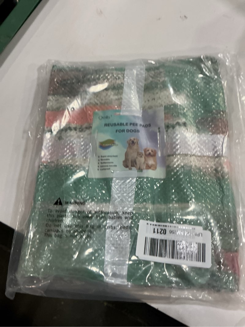 Condition photo showing New/Like New for Qeils Washable Pee Pads for Dogs, 2 Pack Reusable Puppy Pads 36"x41" Super Absorbent Leakproof Dog Training Pads, Non-Slip Potty Pads for Crate, Floor, Couch, Whelping Pads Litter Mat Puppy Supplies Tie Dye Pink-Polyester,TPU 36"*41"(Pack of 2)