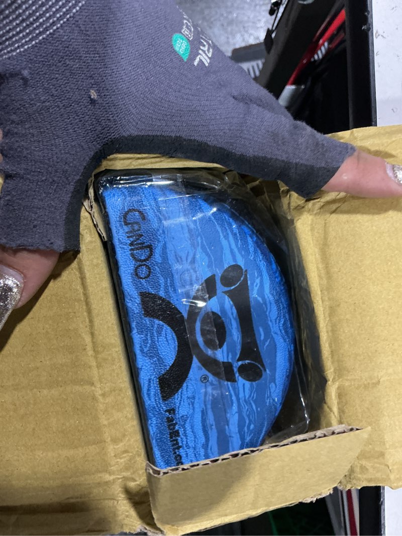 Condition photo showing Good Condition for cando blue marble high density eva foam roller for muscle restoration, massage therapy, sport recovery, and physical therapy. 6" x 36", half-round (30-2210) 6" x 36" half round