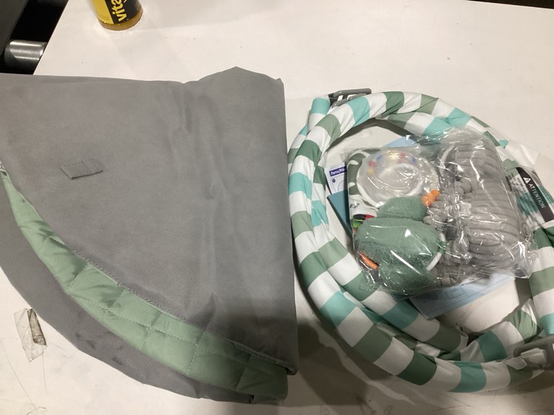 Blissful Diary Baby Play Gym Mat, Play Mat Activity Mat with 6 Detachable Toys for Stage-Based Senso