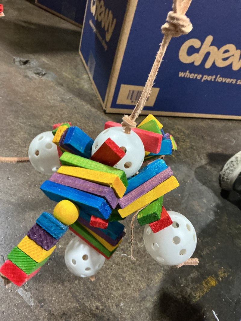 Condition photo showing Good Condition for (Similar to stock photo) You & Me Fiesta On The Blocks Chewing Bird Toy Small