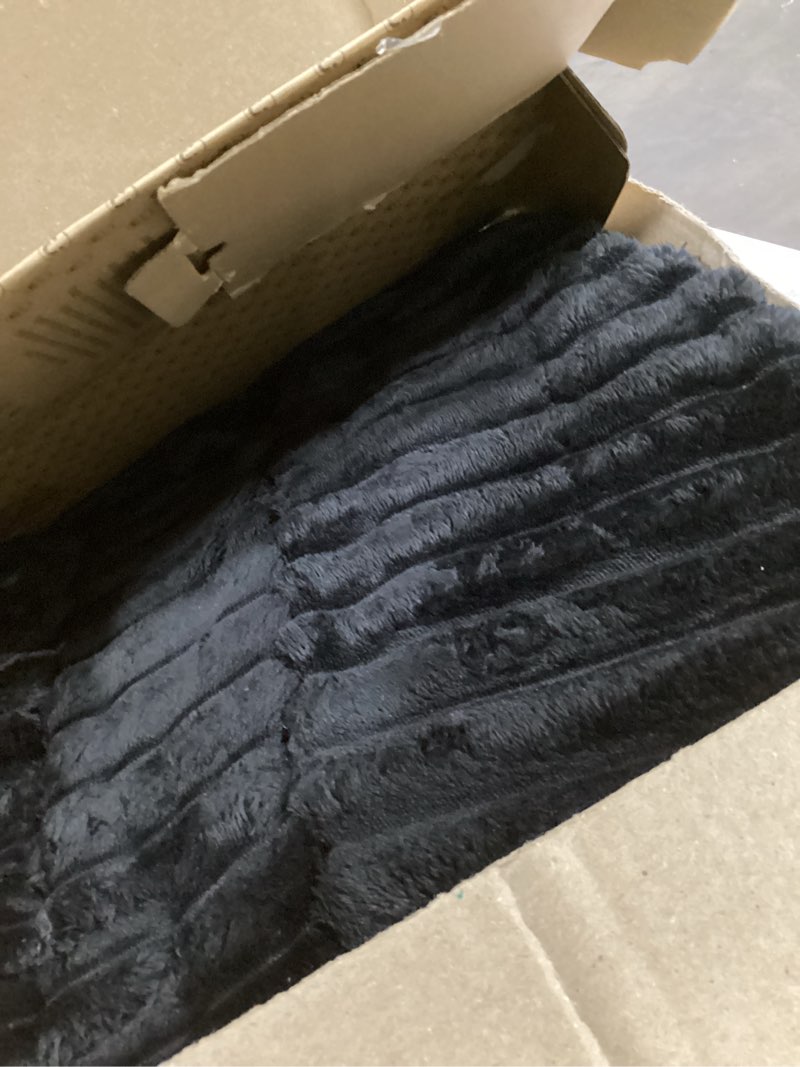 Condition photo showing Good Condition for bedsure gentlesoft king size blanket for bed - cozy soft blankets for women, cute large fleece throws for girls, black, 108x90 inches black king