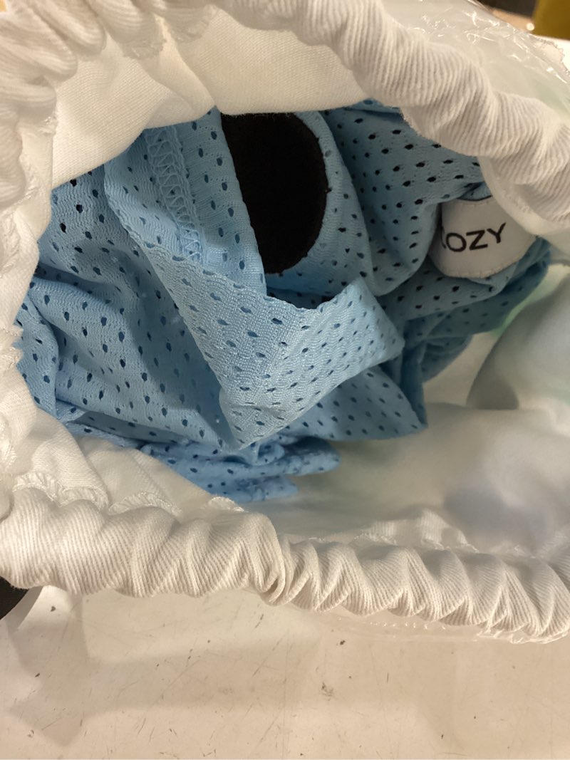 Condition photo showing Good Condition for momcozy baby carrier airmesh - the perfect summer water sling for newborns to toddler 8-33 lbs - cooling, breathable and lightweight baby wrap, nice for summer, pool, beach, swimming, light blue air mesh-light blue