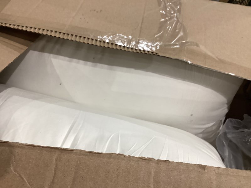 Condition photo showing As Is for ACCURATEX Pillows King Size Set of 2, Hybrid Shredded Memory Foam Pillow[Adjustable Loft], Fluffy Down Alternative Fill Removable Cotton Cover, Firm Supportive Pillow for Side Back Sleepers White King (Pack of 2)