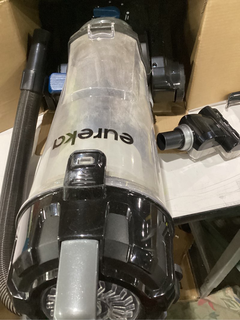 Condition photo showing As Is for Eureka PowerSpeed Lightweight Upright Vacuum Cleaner for Carpet and Hard Floor, Powerful Bagless Upright Vacuum Cleaner for Home Pets, NEU181A, Blue Blue NEU181A with Pet Tool