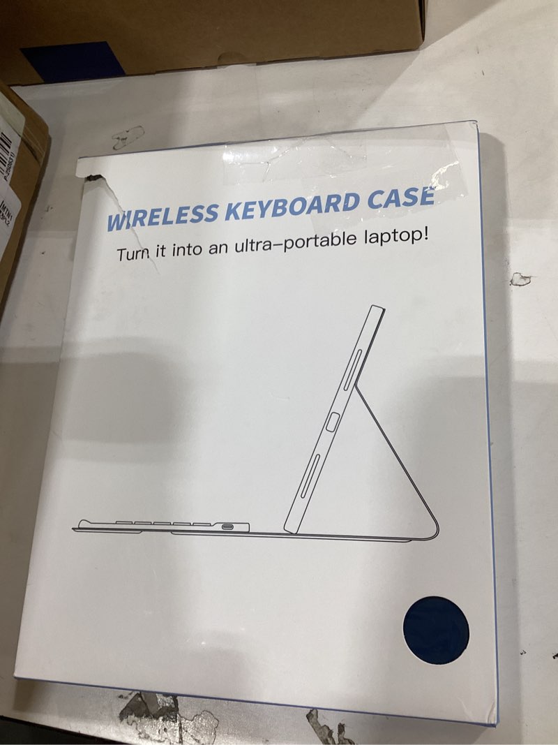 Condition photo showing New/Like New for harvopu compatible for ipad 11th 10th generation case with keyboard, folio cover with pencil holder, multi-touch trackpad, 7 color backlit, detachable keyboard for ipad (a16) 11th/10th gen (navy blue)