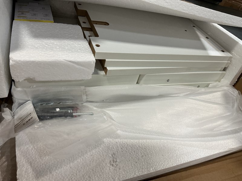 Condition photo showing New/Like New for 4 tier wall shelf unit white floating shelves with led lights,lack wall shelf,versatile floating shelves for home decor organizer books decor