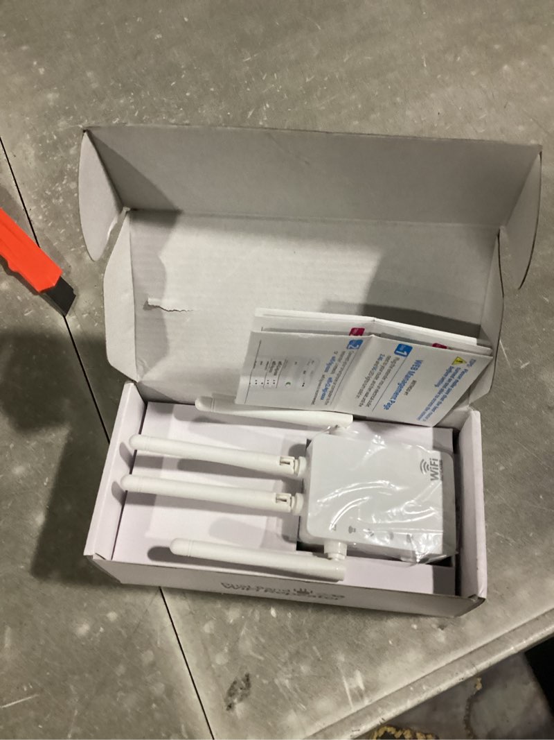 Condition photo showing New/Like New for WiFi Extender Up to 12880 Sq.ft and 105 Devices,Dual-Band Speed,1 Ethernet Port,1-Key Set up