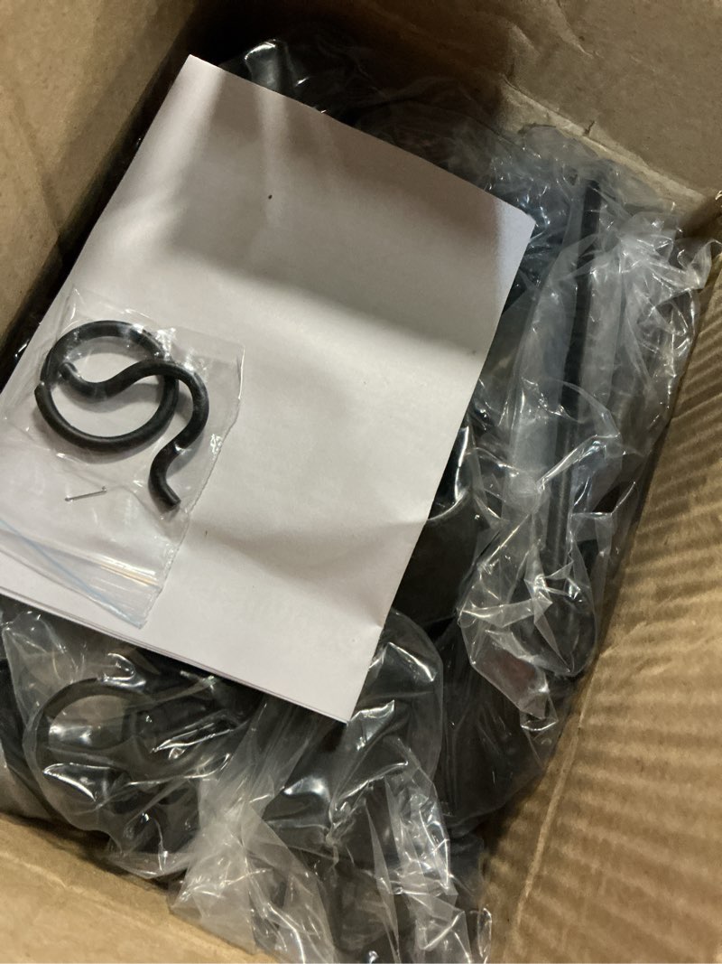 Condition photo showing New/Like New for monarch rain chains aluminum cylinder black rain chains for gutters – 8.5 ft black decorative rainchain outdoor durable heavy duty gutter chain downspout, modern rainchains for outside cylinder black powder coated