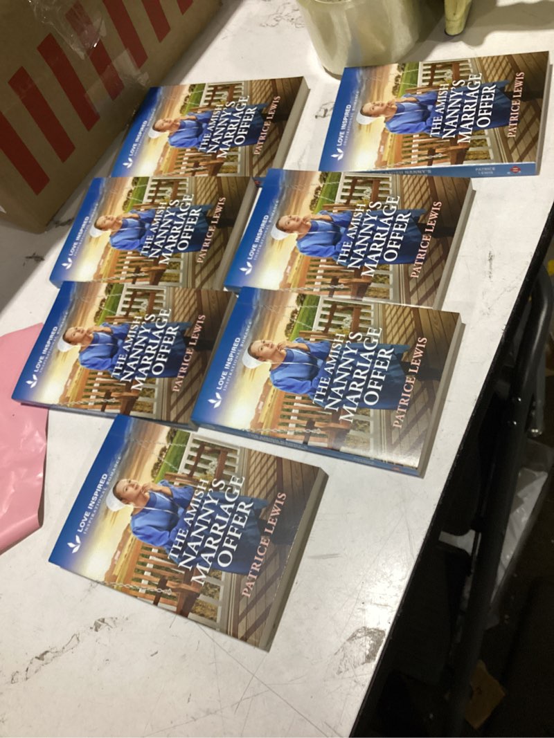 Condition photo showing Good Condition for 7 copies of “the amish nanny's marriage offer” for book club, group readings, etc