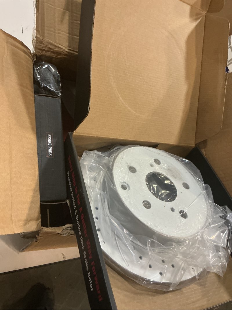 Condition photo showing Good Condition for motorevo rear geomet brake rotors kit for rav4 [2006-2018, 281mm11.1in] automotive replacement back brake discs and ceramic brake pads 2007 2008 2009 2010 2011 2012 2013 2014 2015 2016 2017 rear rav4 2006-2018 all models, 281mm11.1in rear