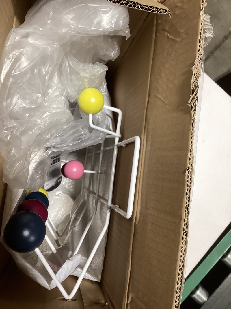 SHISEDECO Classic Hang it All Coat Rack, Mid Century Modern Wall Mounted Hooks with Painted Solid Wo