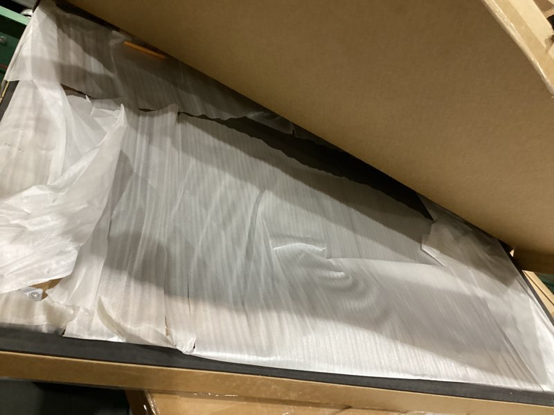 Condition photo showing Good Condition for tanmicoshomy wood bathroom mirror 24 x 36 inch, solid wood framed rectangle mirrors with shatter-proof glass for living room bedroom office or entryway (brown) 36"l x 24"w brown