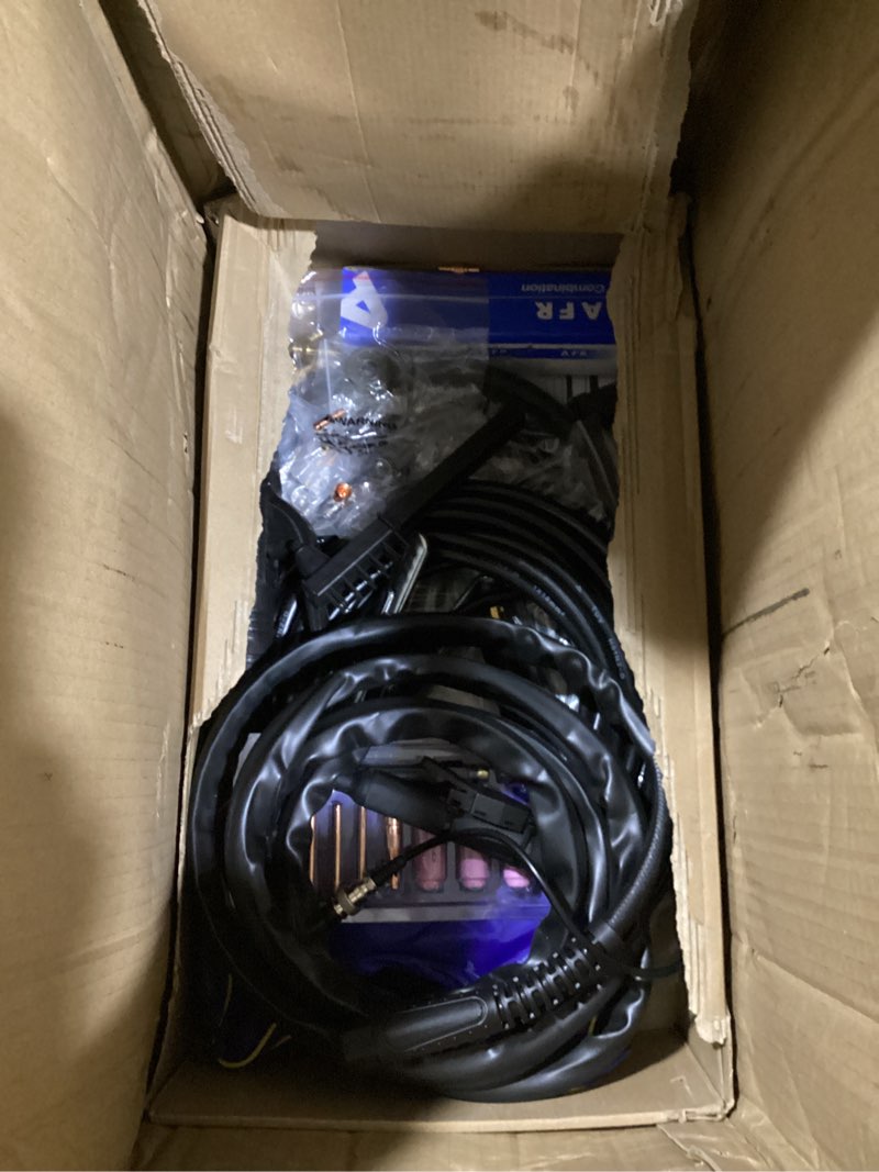 Condition photo showing As Is for aluminum pulsed mig welder,7 in 1 gas mig/pulse mig/flux core/stick/lift tig/spot welding/spool gun compatible aluminum welding machine led display 110v/220v multiprocess welder mig250max-mig