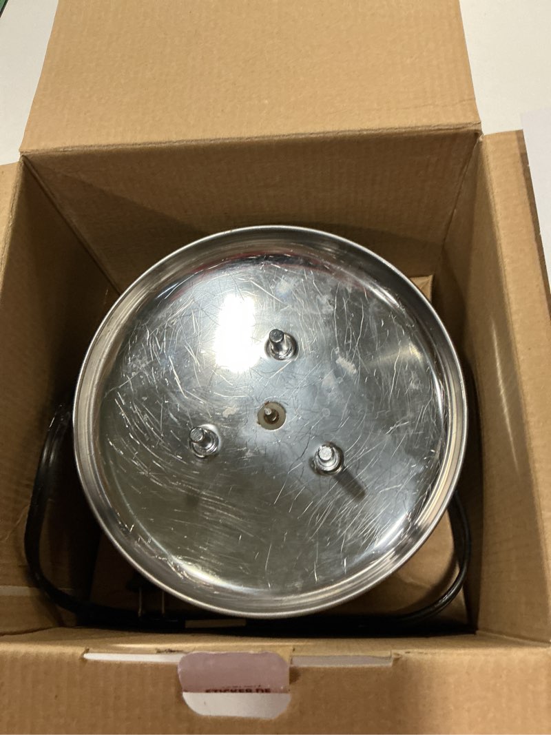 Condition photo showing As Is for Nostalgia 3 Tier Chocolate Fondue Fountain 24 Oz Electric Fondue Machine  Black