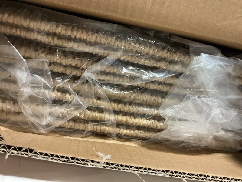 Condition photo showing Good Condition for Handwoven Paper Woven Cube Basket Organizer with Handles set of 4 Foldable Storage baskets for Bedroom Living Room Cubby Storage Units for Clothes Books Toys (Natural, 13" L x 13" W x 13" H) Natural 13" L x 13" W x 13" H