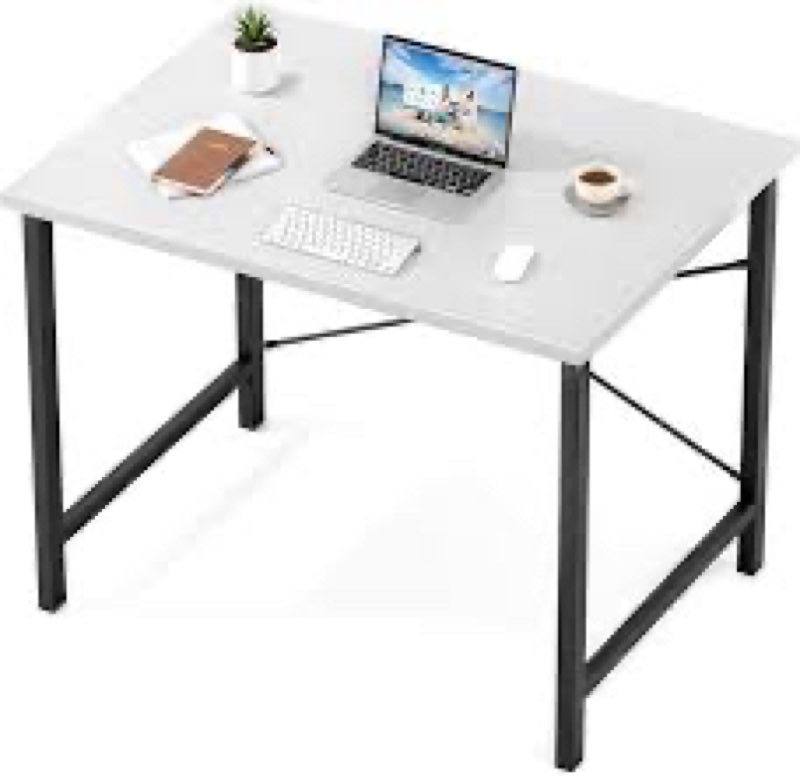 Sweetcrispy Computer Small Desk, Office 32 Inch Writing Work Study Kids Student Teacher Home Bedroom
