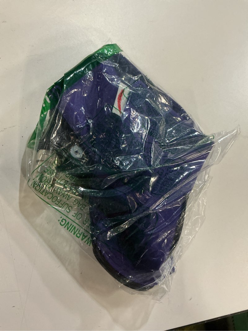 Condition photo showing Good Condition for nylon locking bank bag, purple, 9 x 12 inch | combination keyed lock security, water repellent, denier nylon, money bag, made in usa
