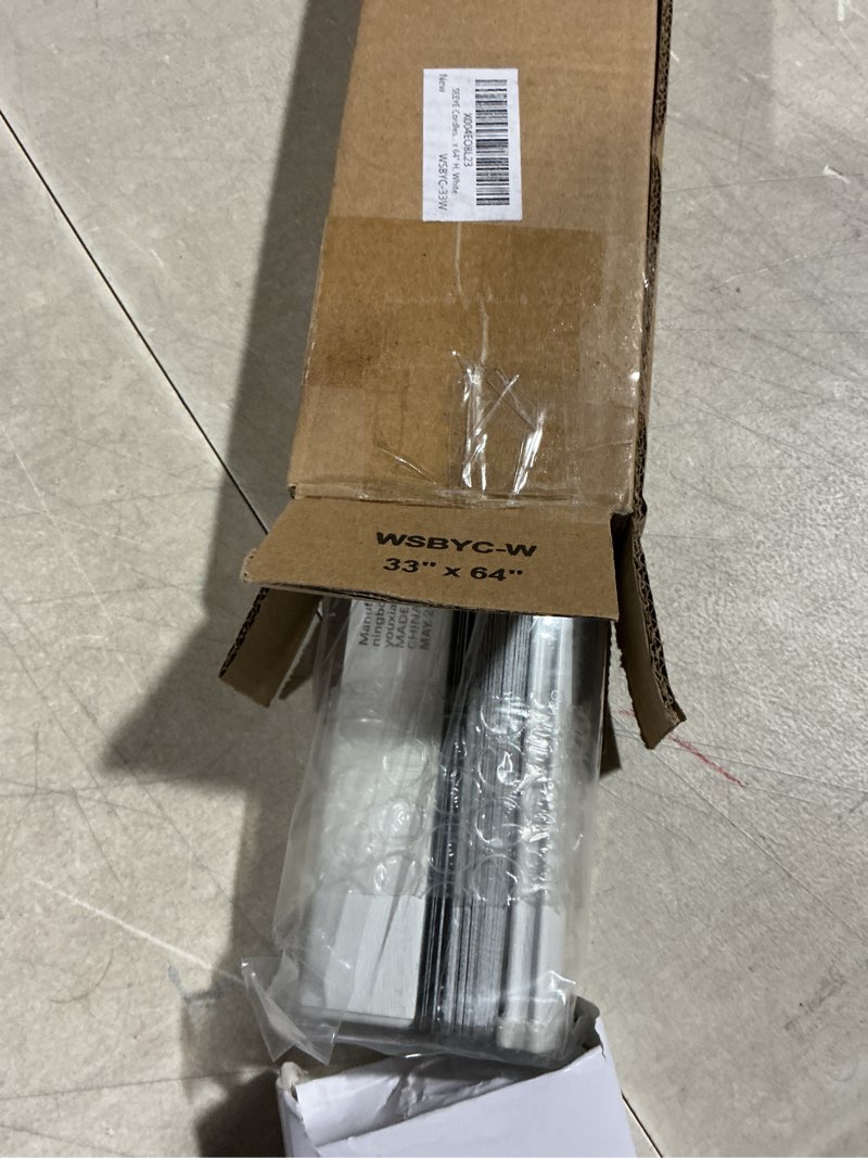Condition photo showing Good Condition for seeye cordless mini blinds aluminum venetian blind horizontal window shades, 1" slat size - rooming darkening blinds anti-uv & waterproof for home, office, easy to install, 33" w x 64" h, white white 33"w x 64"h