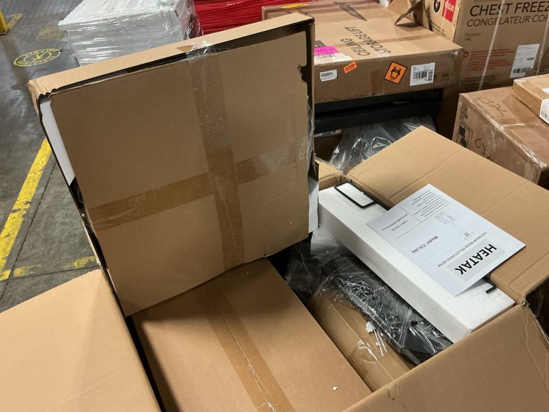 Condition photo showing New/Like New for 70,000BTU Wood Pellet Outdoor Patio Heater with Glass Viewing Window – Pellet Heaters for Outdoor Use, Home, Gardens & Commercial - Portable with Wheels – Black