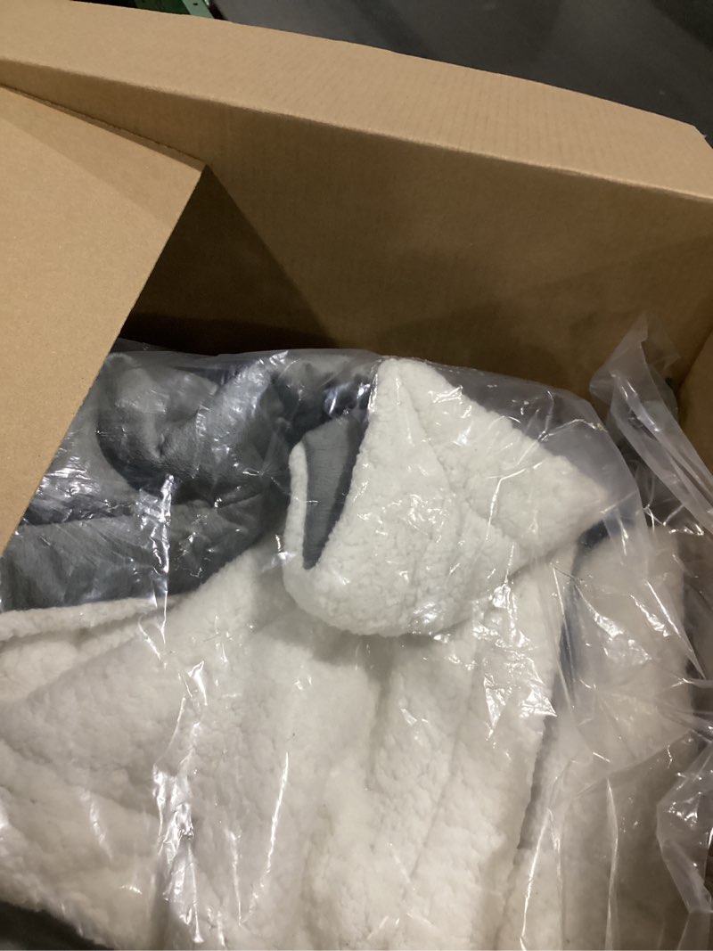 Condition photo showing Good Condition for Pure EnrichmentÂ® WeightedWarmthâ„¢ - 2-in-1 Original Heated Weighted Blanket (50â€_x009d_ x 60â€_x009d_) 13lbs, 4 InstaHeatâ„¢ Settings, BPA-Free Non-Toxic Glass Beads, Soft Micromink and Sherpa, with Storage Bag