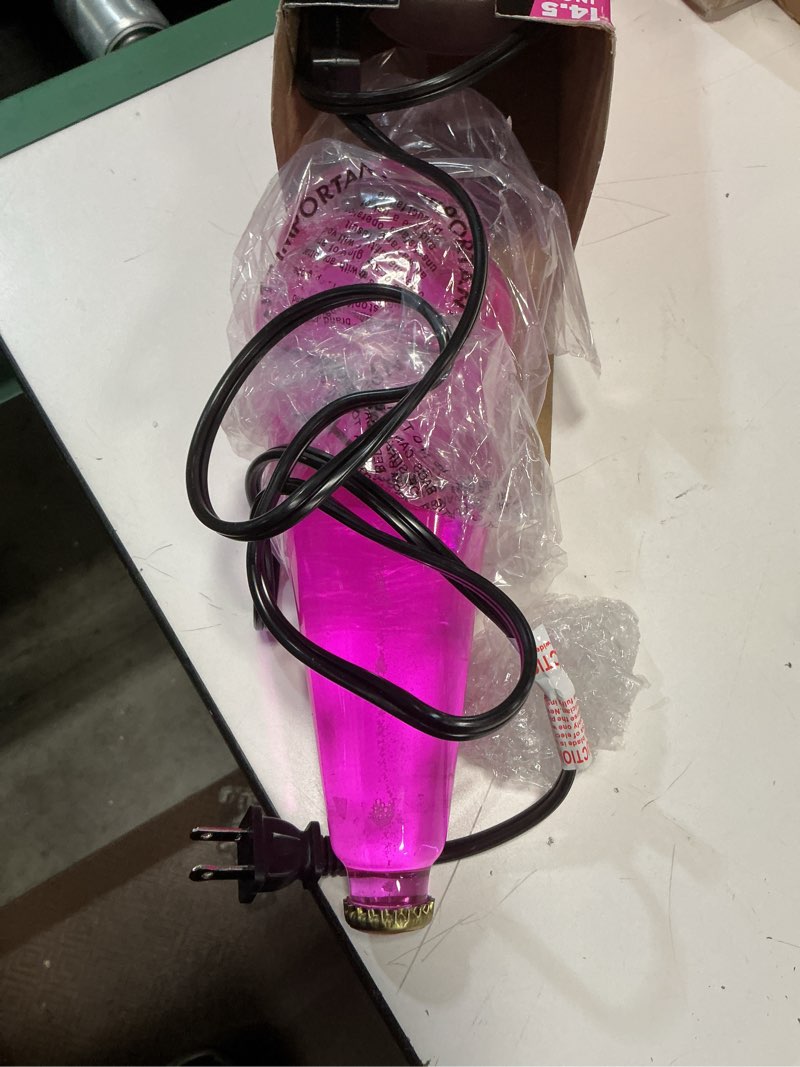 Condition photo showing Good Condition for lava the original lamp - new 14.5" wild pink – classic liquid motion lamp - white wax and pink liquid - item #2361 (amazon exclusive)