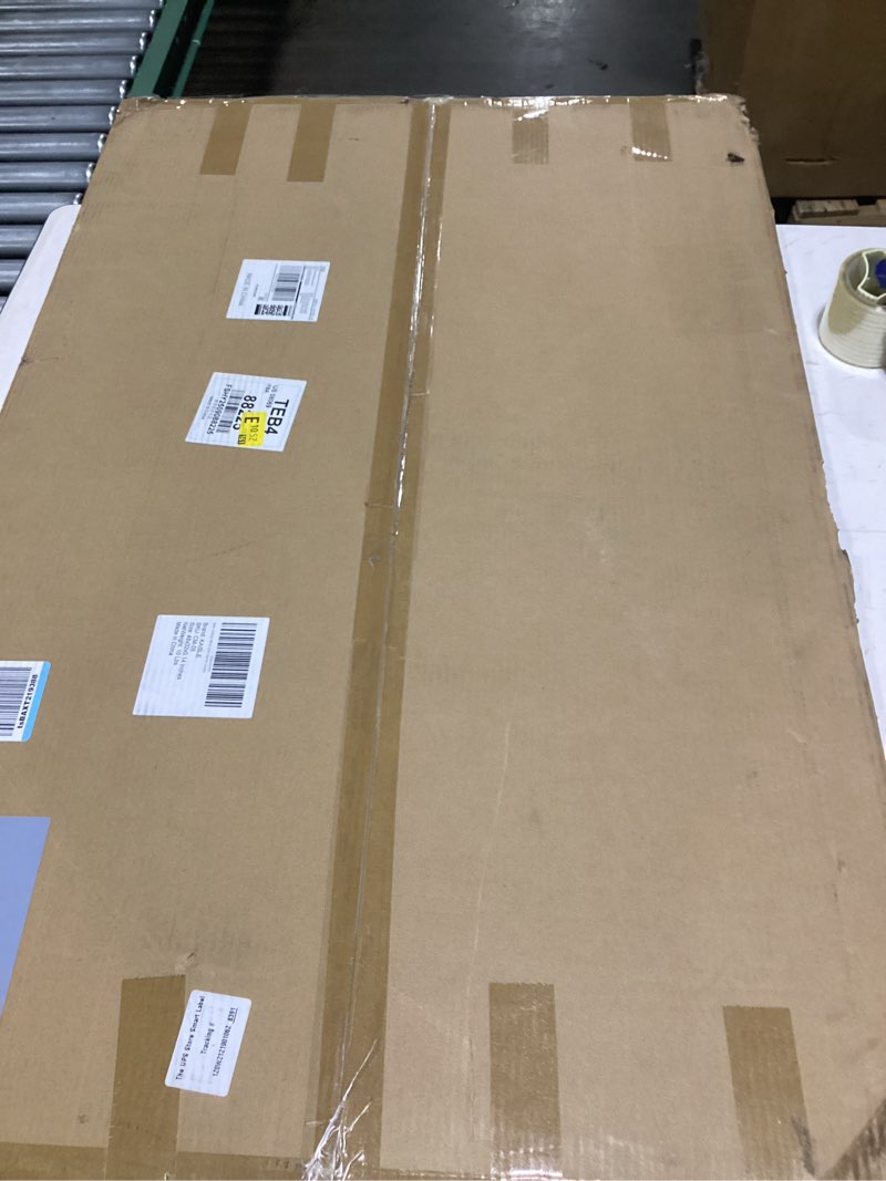 Condition photo showing As Is for office chair mat for carpet, 32x48 clear heavy duty plastic rolling chair mat, under computer desk floor mat protector for carpeted floors, can be used on carpet or hard floor 32'' x 48'' rectangle