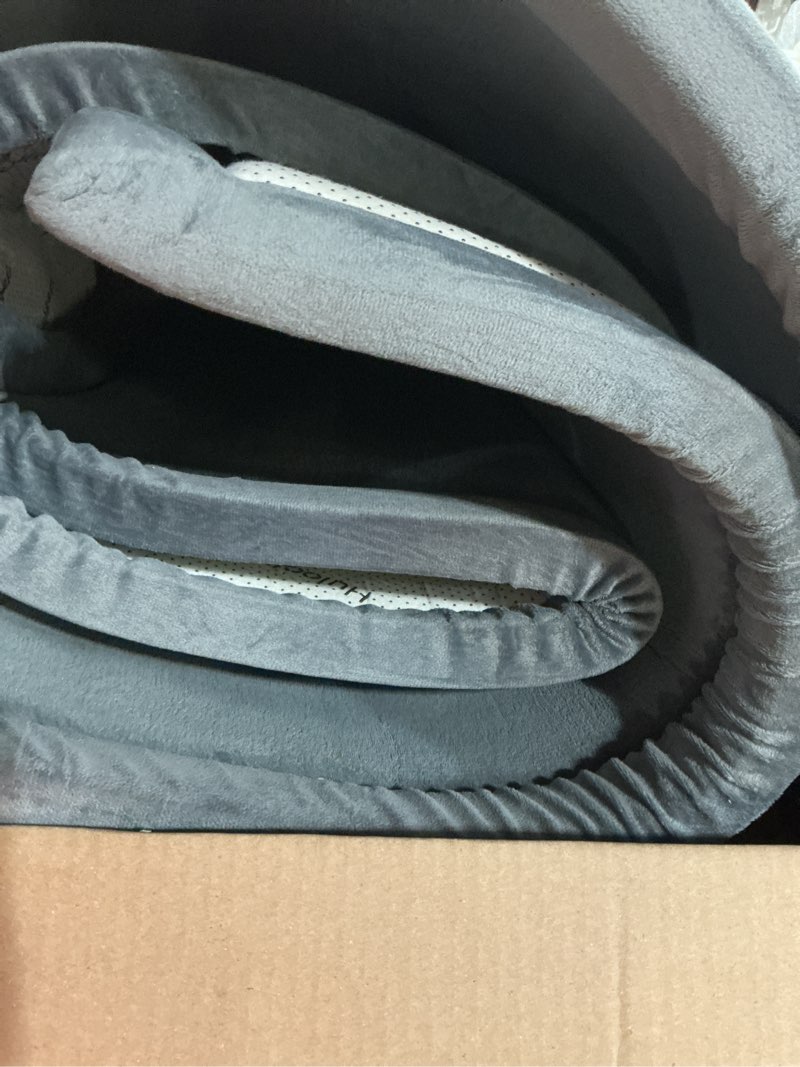 Condition photo showing New/Like New for huloo sleep baby play mat for floor,1.3" thick memory foam tummy time mat,soft coral velvet nursery rug,extra large non slip crawling mats for living room(dark gray) dark grey 79"×59"×1.3"