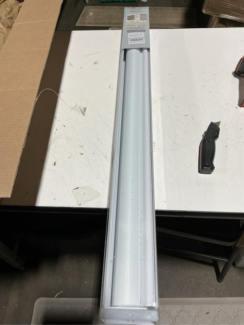 Condition photo showing New/Like New for cordless zebra blinds for windows, custom size zebra roller window blinds, dual layer blackout zebra roller shades, window blinds for home, office, kitchen, bathroom 21 * 36in (w*h),dark grey
