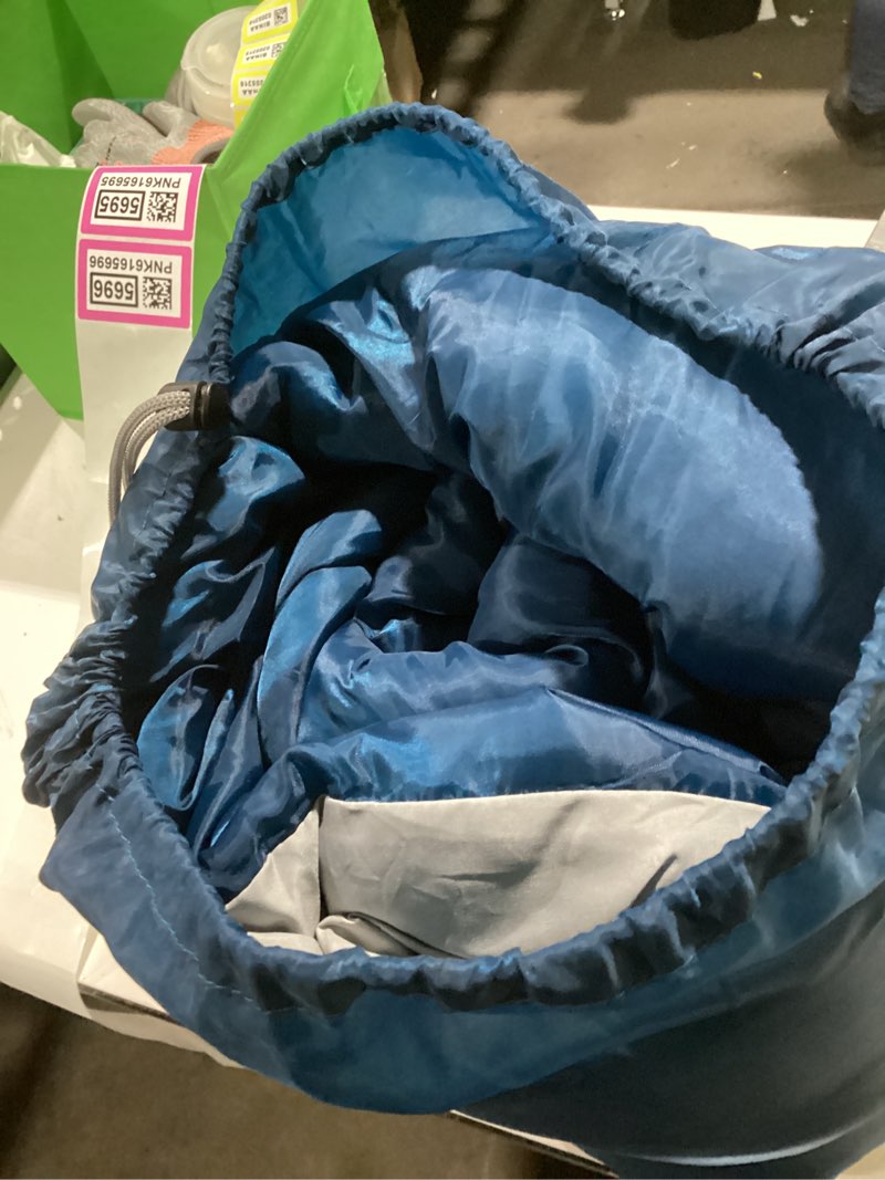 Condition photo showing Good Condition for ozark trail 35-degree cool weather rectangular sleeping bag, blue, 33"x77"