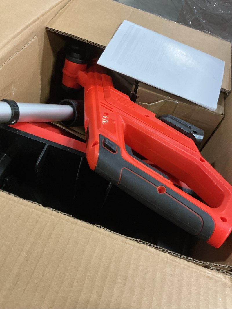 Condition photo showing Good Condition for 12" Cordless Snow Shovel (NO Battery) Compatible with Milwaukee 18V Battery, Electric Snow Shovel with Directional Plate & Adjustable Front Handle, Cordless Snow Blower for Driveway/Patio/Sidewalk Red+Black