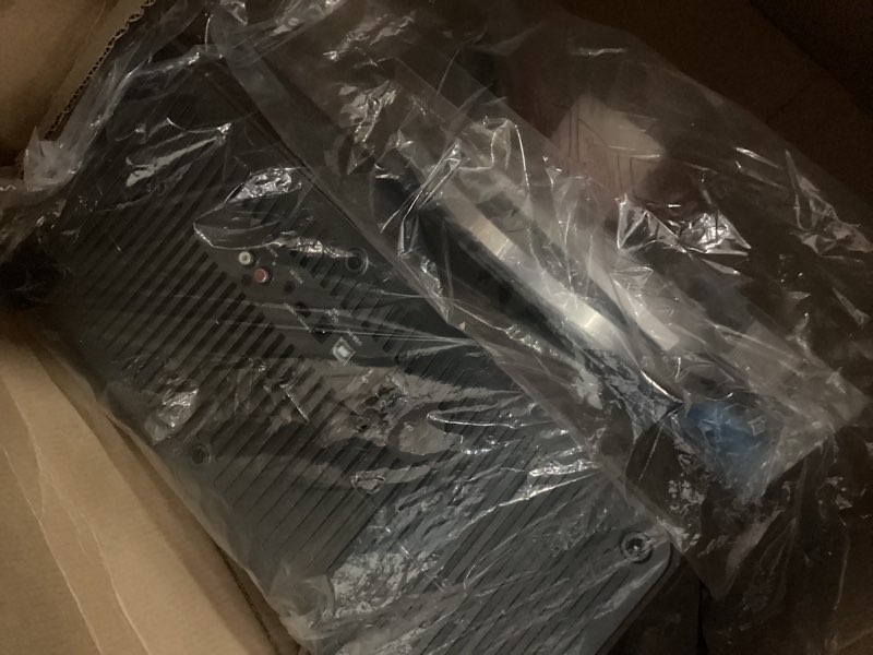 Condition photo showing As Is for All in One Vinyl Record Player,Bluetooth Turntable Built in 4 Stereo Speakers Phono Preamp,High Fidelity Turntables for Vinyl Records with Magnetic Cartridge AT-3600L,2-Speed,33/45RPM,USB PC Recording Black Walnut Wood