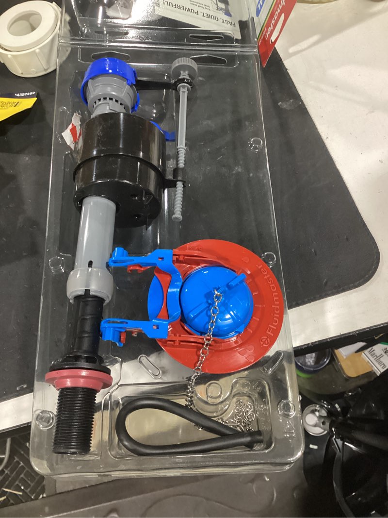 Condition photo showing Good Condition for fluidmaster performax fill valve and flapper kit multicolored plastic/rubber for universal
