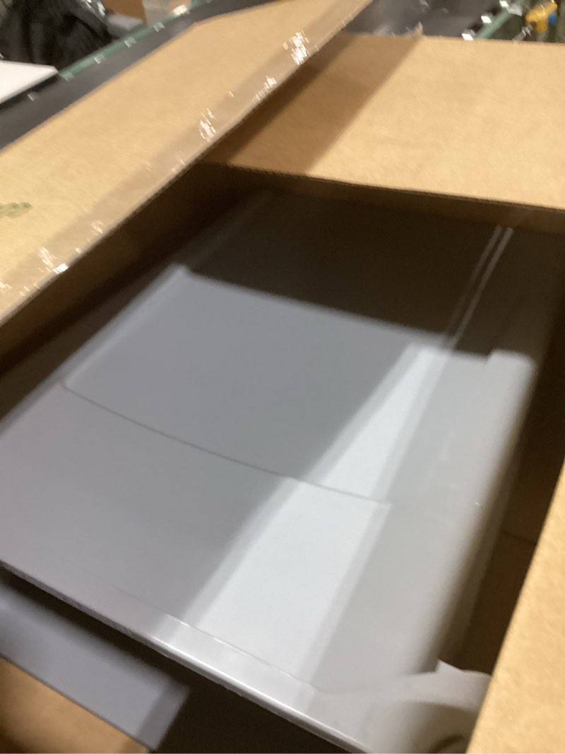 Condition photo showing Good Condition for Rubbermaid Commercial Products SLIM JIM Plastic Rectangular Trash/Garbage Can/Bin with Venting Channels 16 GAL Gray for Kitchens/Classrooms/Offices/Back of House