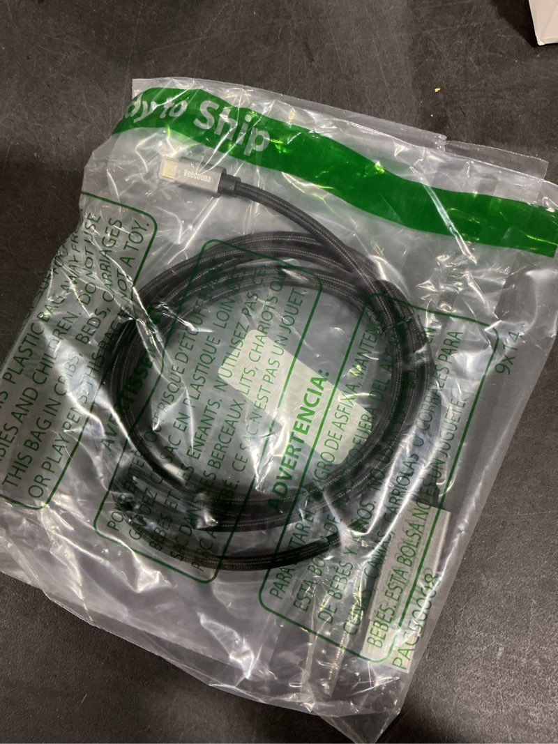 Condition photo showing New/Like New for USB-C to DisplayPort 2.1 Cable 6.6FT | 16K@30Hz 8K@120Hz 4K@240Hz 40Gbps, Thunderbolt 4/3 to DisplayPort 2.1 Cord [Thunderbolt 3/4/5 Compatible] for iPhone 16/15,Galaxy S24,MacBook Pro/Air,iPad,XPS 6.6 FT
