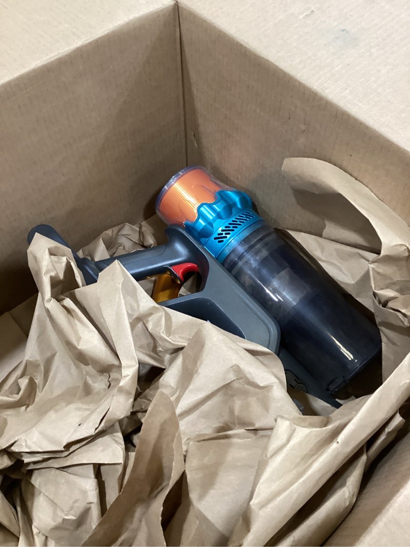 Condition photo showing As Is for ElecKeys Cordless Vacuum Cleaner, 600W 50KPA 70Mins Self-Standing Vacuum Cleaners for Home, Stick Vacuum with Touch Screen, Upgraded Anti-Tangled Vacuum Cordless for Pet Hair, Floors, Carpets, Gold