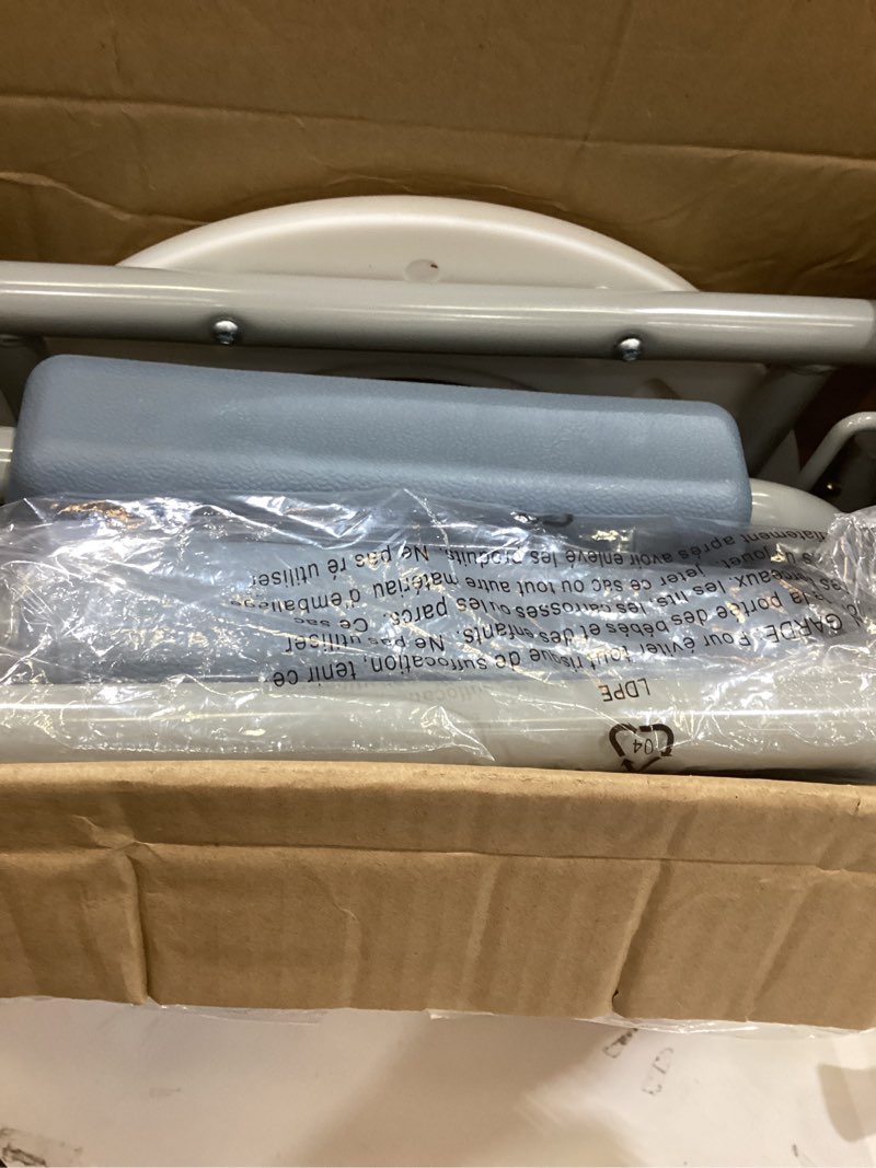 Condition photo showing New/Like New for Aliseniors 3-in-1 Rolling Shower Chair with Wheels, Bedside Commode Transport Wheelchair, Waterproof Inside Bathroom & Toilet Chair for Handicap, Elderly, Injured or Disabled, 250 lbs