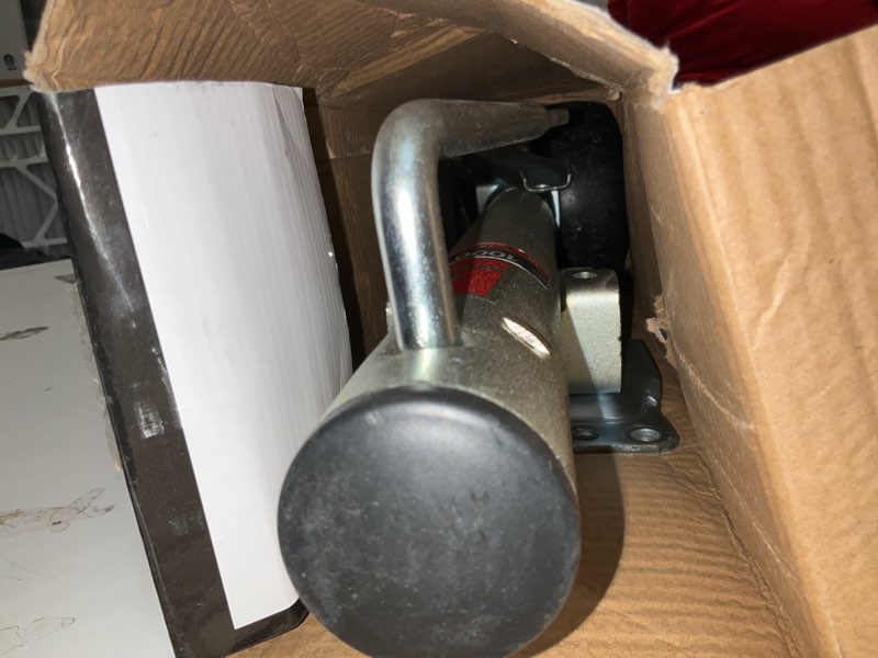 Condition photo showing As Is for brok 1000-lbs marine jack 6-in swivel caster poly wheel zinc plating