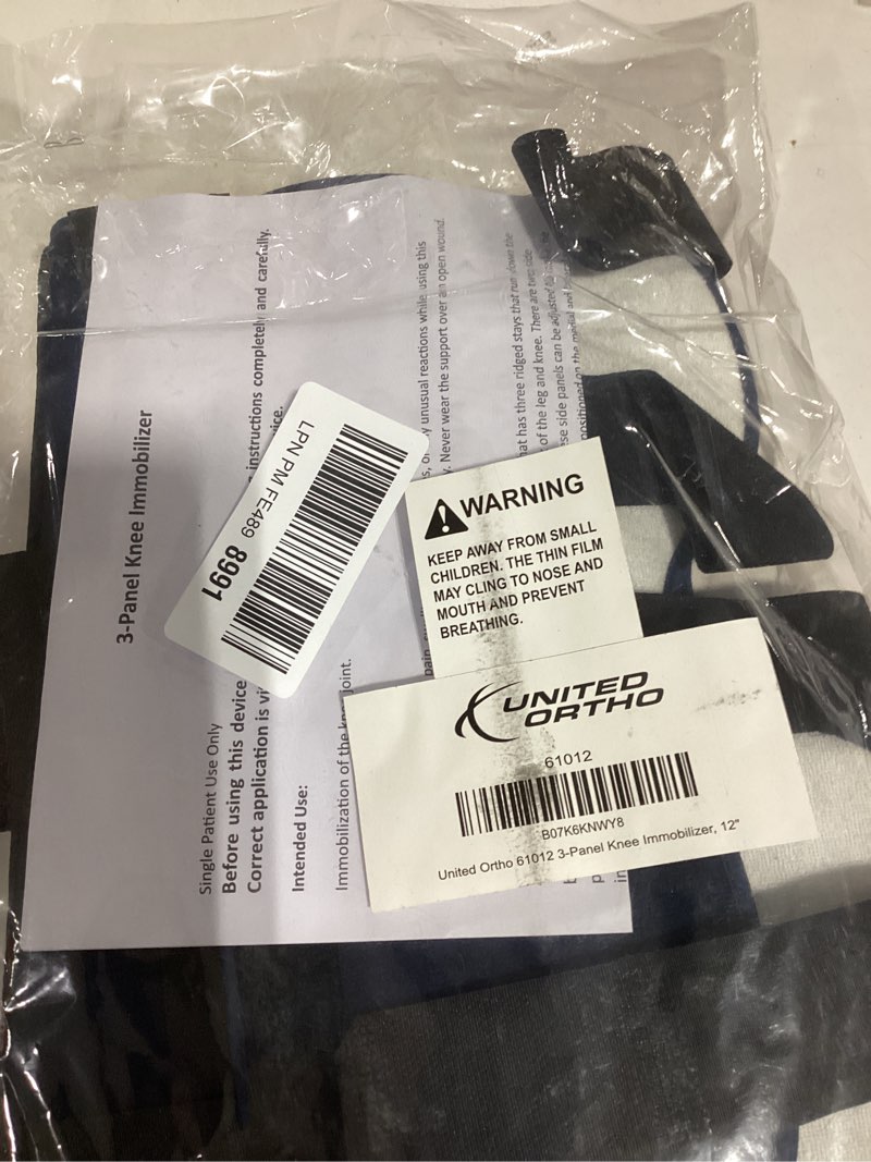 Condition photo showing Good Condition for United Ortho 61012 3-Panel Knee Immobilizer, 12" Size,Navy Navy 12" Immobilizer