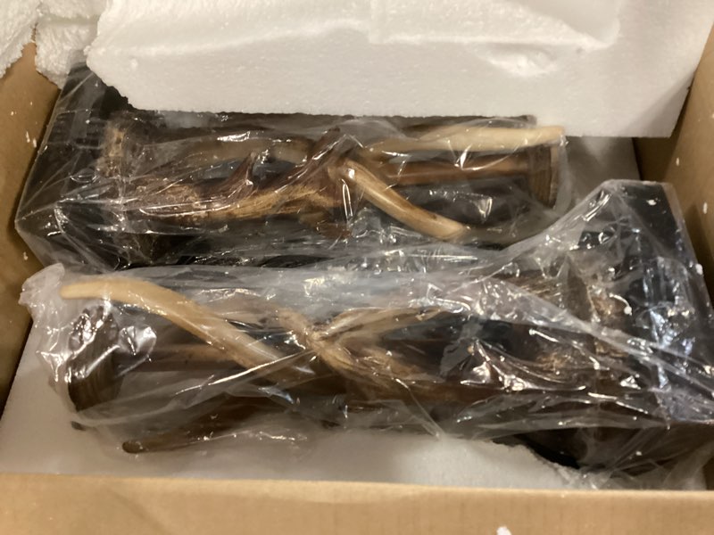 Condition photo showing Good Condition for Rustic Deer Antler Table Lamps Set of 2 for Bedroom Farmhouse Bedside Lamps with USB A+C Ports for Living Room End Table Hunting Themed Cabin Lamp Pull Chain Linen, Bulbs Not Included