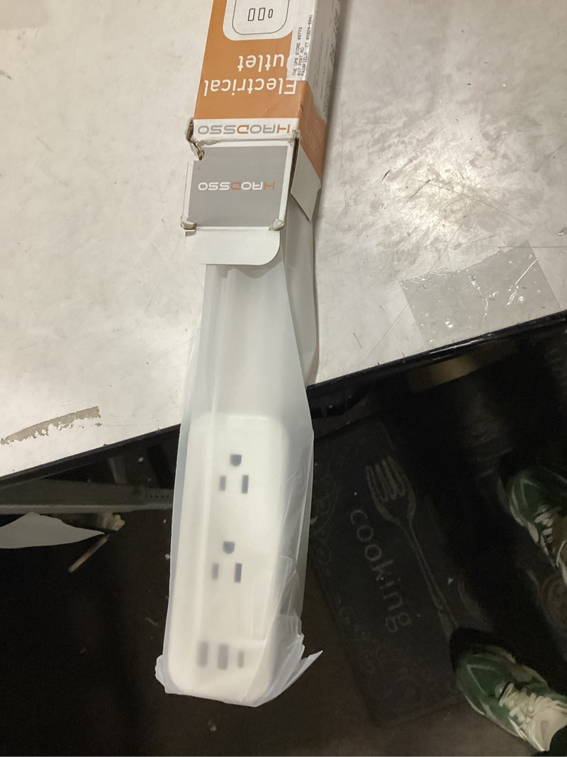 Condition photo showing New/Like New for Electrical Outlet Extender Stick - Features USB-A, USB-C and 2 AC Outlets, Extends 22"-34", Rotates 180° Access Hard-to-Reach Outlets, Wall Plug Power Socket Expander Nightstands, Sofa, Desks and More White