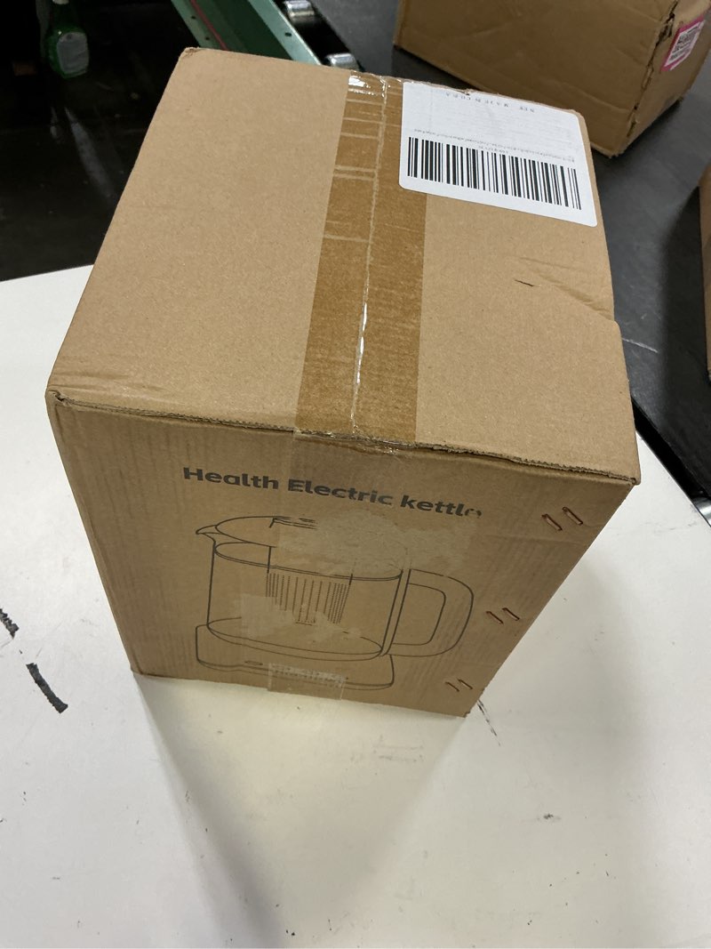 Condition photo showing New/Like New for double-layer electric kettle1.5l with stew pot,glass health pot, 9-in-1 glass tea maker, programmable touch panel, stainless steel base for soup, porridge, herbal tea