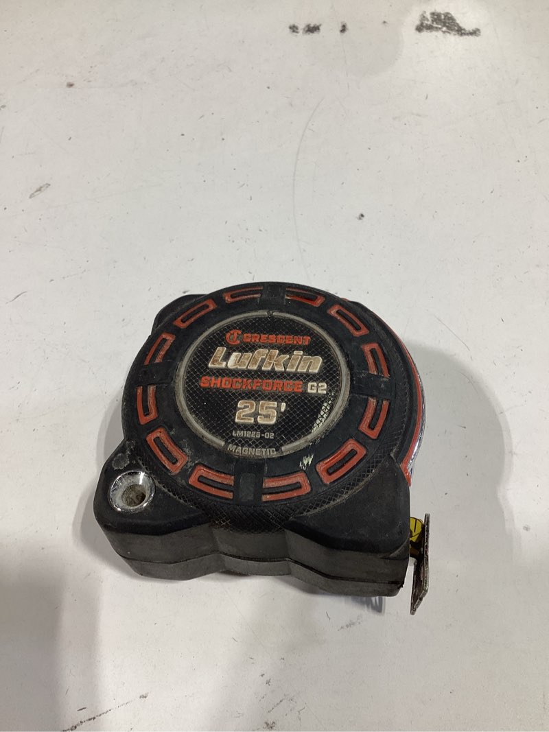 Condition photo showing As Is for crescent lufkin shockforce nite eye g2 25-ft tape measure