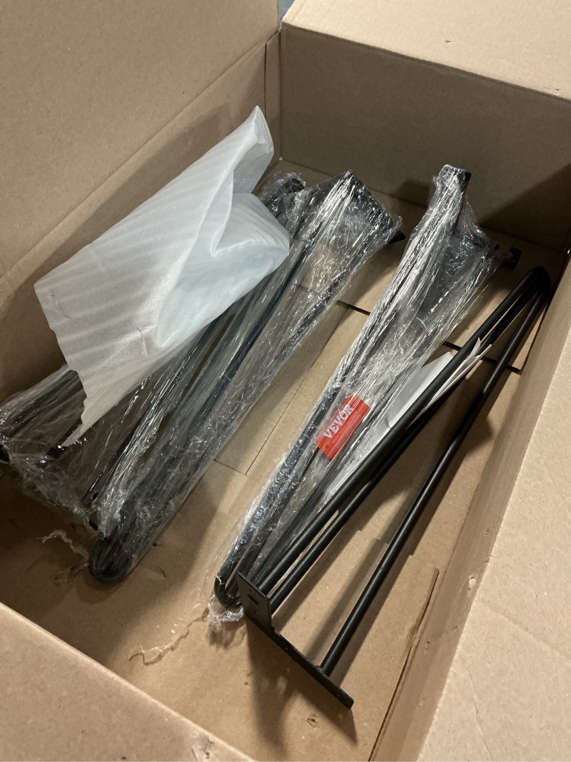 Condition photo showing Good Condition for vevor hairpin table legs 20" black set of 4 desk legs 880lbs load capacity (each 220lbs) hairpin desk legs 3 rods for bench desk dining end table chairs carbon steel diy heavy duty furniture legs 20 inch