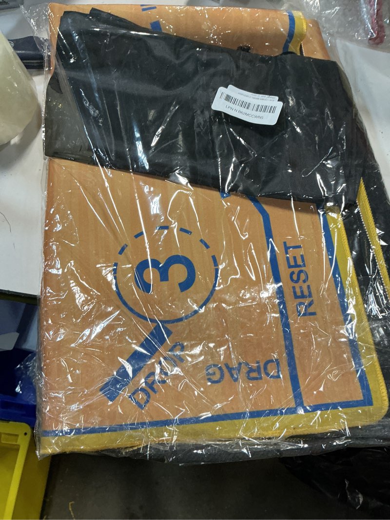 Condition photo showing Good Condition for portable basketball footwork training mat, basketball training equipment, agility footstep training mat, durable non-slip basketball footwork training equipment for all ages to improve speed, strength and coordination orange