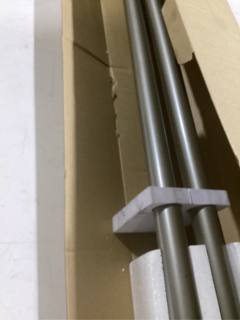 Condition photo showing Good Condition for kamanina 1 inch double curtain rod for windows , antique silver heavy duty drapery rod, adjustable double rods with end caps silver